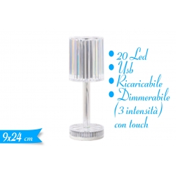 LAMPADA DA TAVOLO LED CRISTAL