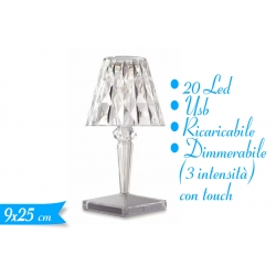 LAMPADA DA TAVOLO LED CRISTAL