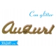 DEC.''AUGURI'' C/GLITTER ORO