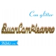 DEC.''BUON COMPLEANO'C/GLITTER ORO