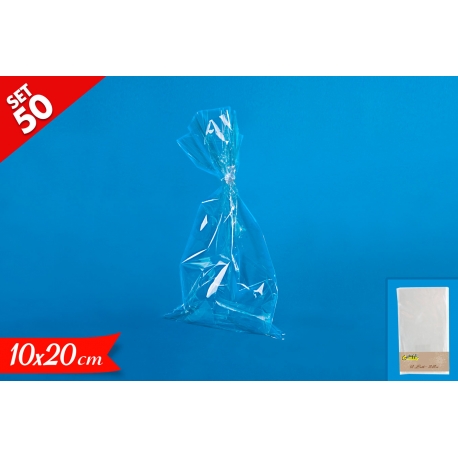 SET 50 BUSTE CELLOPHANE 10*20CM