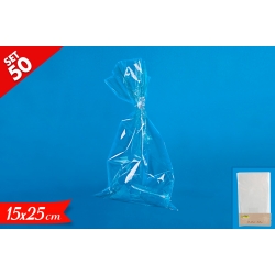 SET 50 BUSTE CELLOPHANE 15*25CM