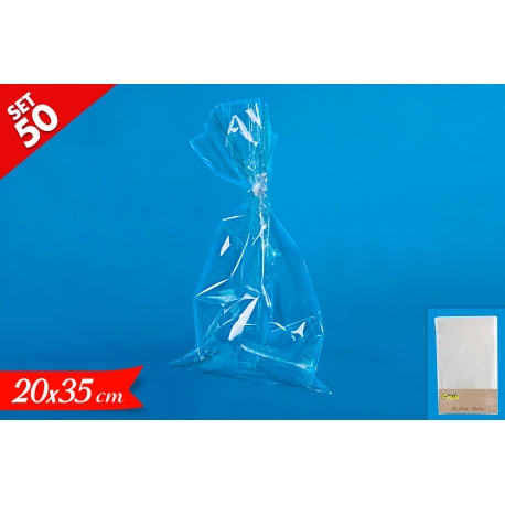 SET 50 BUSTE CELLOPHANE 20*35CM