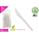 COLTELLO CPLA COMPOST. BIANCO 18PZ