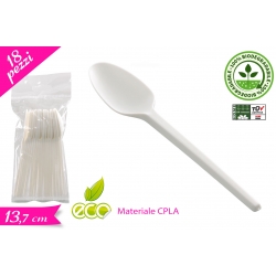 CUCCHIAINO CPLA COMPOST. BIANCO 18PZ