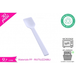 CUCCH.GELATO RIUTILIZZABILE BIAN. 30PZ