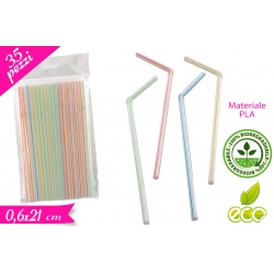 CANNUCCE FLEX 35PZ A STRISCE MIX COLOR