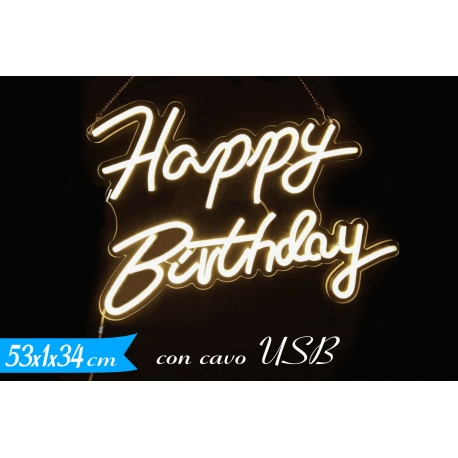 DEC. HAPPY BIRTHDAY NEON USB