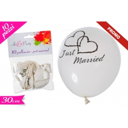 SET 10 PALLONCINI 'JUST MARRIED'