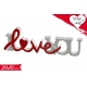 DECORAZIONE ''I LOVE YOU''