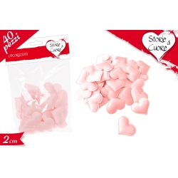 BUSTA CUORI ROSA 40PZ