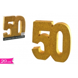 NUMERO 50 ORO GLITTERATO