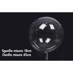 PALLONCINO TRASPARENTE 18CM