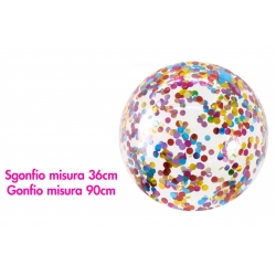 PALLONCINO 36CM C/CORIANDOLI