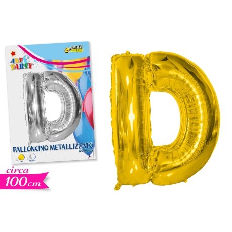 PALLONCINO LETTERA D 2ASS 99CM