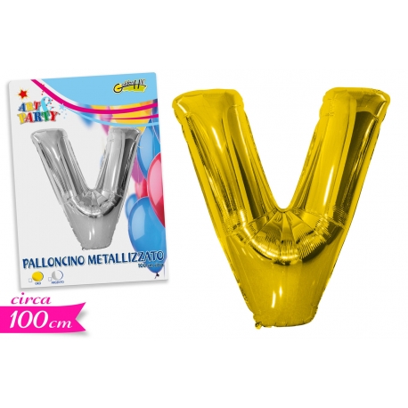 PALLONCINO LETTERA V 2ASS 110CM