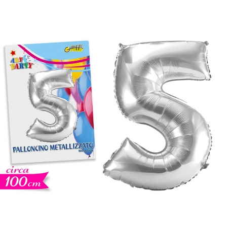 PALLONCINO NUMERO 5 119CM