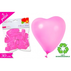 PALLONCINO ELIO 'CUORE' 5PZ ROSA