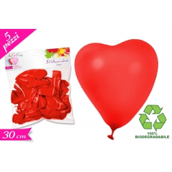 PALLONCINO ELIO 'CUORE' 5PZ ROSSI