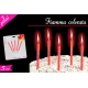 CANDELINE FIAMMA COLORATA 5PZ