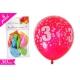 PALLONCINO C/NUMERO '3' 5ASS 8PZ