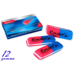 SET 12 GOMME BICOLORE IN BOX