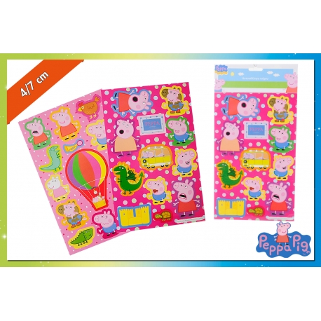 SET STICKER DA MURO 2FOGLI PEPPA PIG