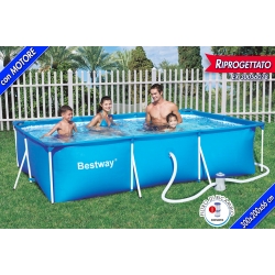 PISCINA STRUTT.+MOTORE 300X201X66CM