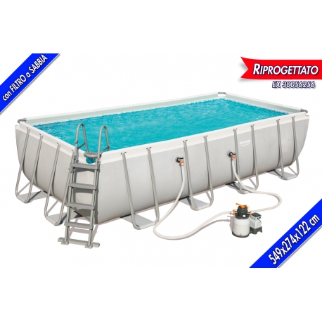 PISCINA STR 549X274X122 C/POMPA SABBIA