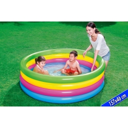 PISCINA 4ANELLI ARCOBALENO 157X46CM