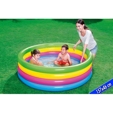 PISCINA 4ANELLI ARCOBALENO 157X46CM