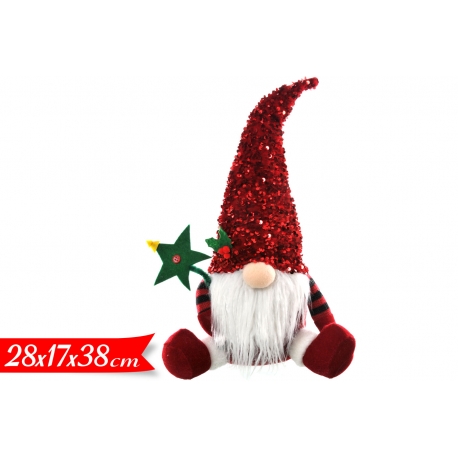 BABBO NATALE SEDUTO 38 CM