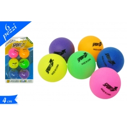 BLISTER 6 PALLINE TRAINING COLORATE 40MM