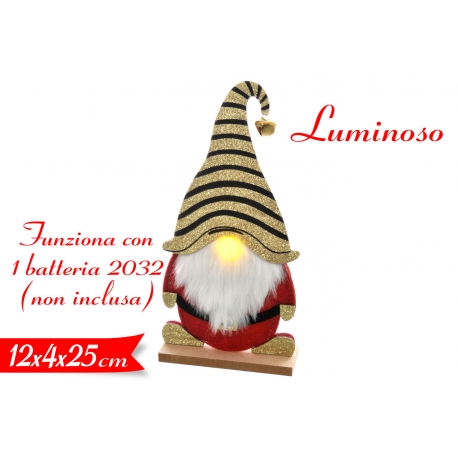 DECORAZIONE BABBO NATALE C/LUCE